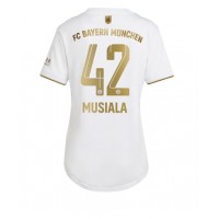 Bayern Munich Jamal Musiala #42 Fußballbekleidung Auswärtstrikot Damen 2022-23 Kurzarm